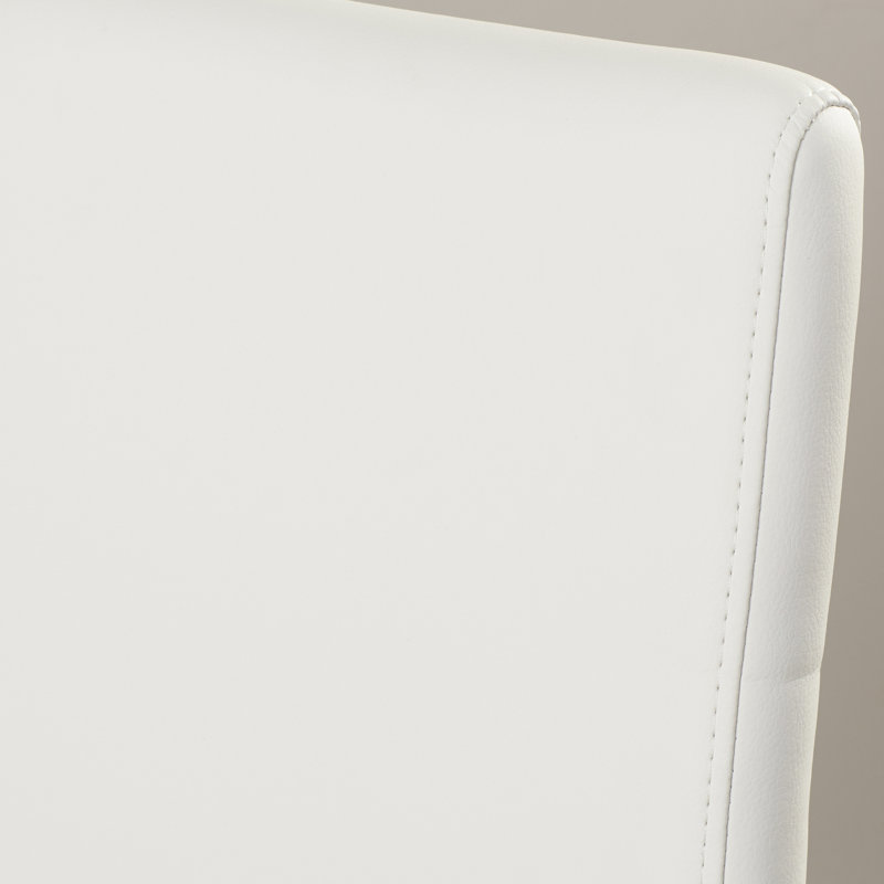 Sanders 19'' H Faux Leather Upholstered Metal Side Chair