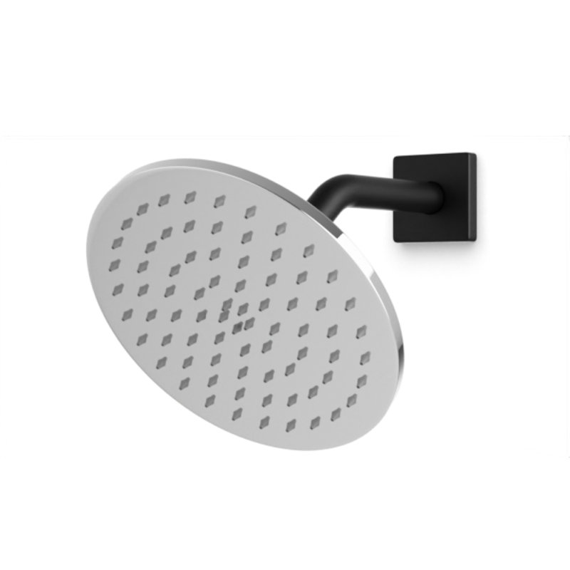 Rain Fixed Shower Head, Chrome/Black
