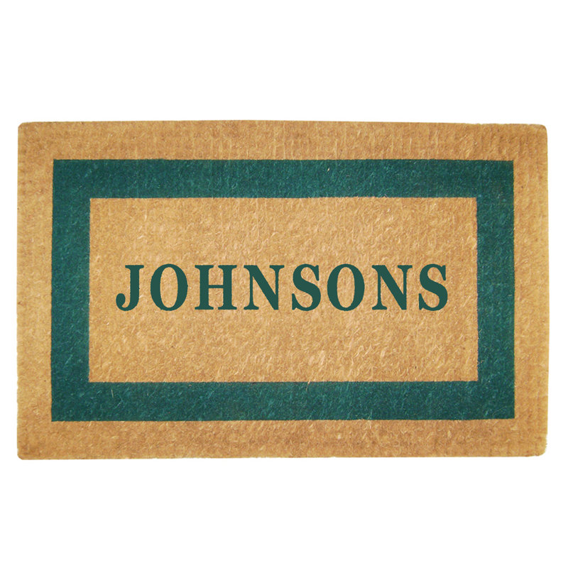 Tapis de porte antidérapant pour l'extérieur, L 22 po x L 36 po, Vert