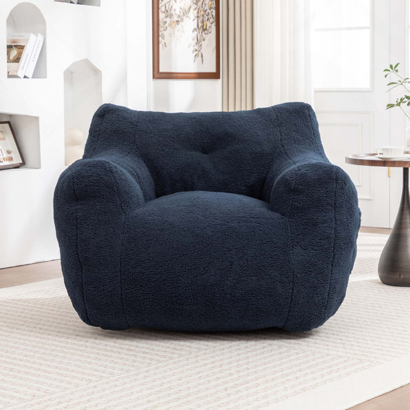 Fauteuil à billes Comfy Lazy Bean Bag, Bleu très foncé