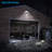 2 - Head LED Solar Powered Outdoor Security Flood Light with Motion Sensor