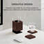 Solid Wood Pen Cup Holder with 2 Coasters-1936579477