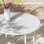 Table d'appoint de patio ronde de style industriel moderne-108218765