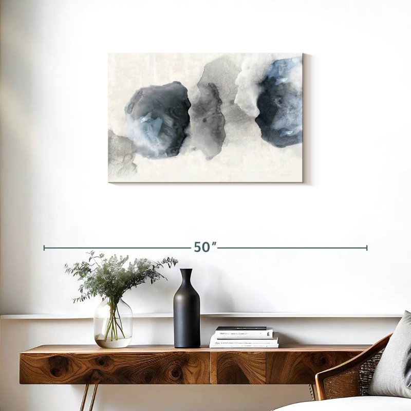 Avery Crackled Blue Rocks, 20" H x 30" W