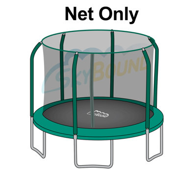 SKYBOUND 22'' Polyethylene Plastic Replacement Safety Net Compatible With Round Trampoline