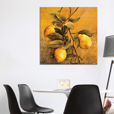 Lemon Branch by Linda Thompson - Wrapped Canvas Print