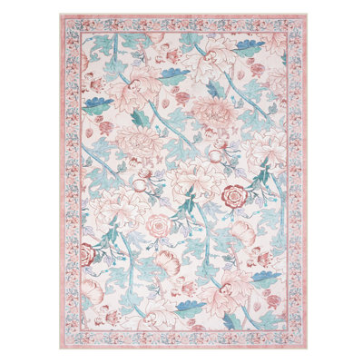 Tapis antidérapant à motif floral Kaldi