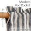 Linen Rod Pocket  Light Filtering Striped Kitchen Cafe Curtains Curtains-1333002775-1333002776
