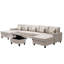 Canapé modulaire en tissu de lin