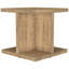 Table d'appoint carrée rustique en bois d'ingénierie couleur manguier, autoportante avec rangement ouvert, idéale pour rafraîchir votre salon ou votre chambre. Hauteur : 58 cm (23 po).