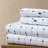 Lacoste Slice Cotton Percale Sheet Set, Crisp Feel & Breathable Bedding, Deep Pocket Fitted Sheet, Navy, Cal King-119611958-119611956
