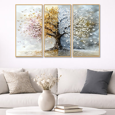 Four Season Tree Of Life I - Tree Of Life Wall Art Print Set