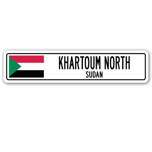 Panneau de signalisation en aluminium Khartoum North, H 6 po x l 24 po x P 1 po