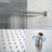 Dual Shower Head - 10 Inch Wall Mounted Square Shower System With Rough-In Valve-118534856