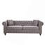 Canapé de 85,5 po avec velours Chesterfield