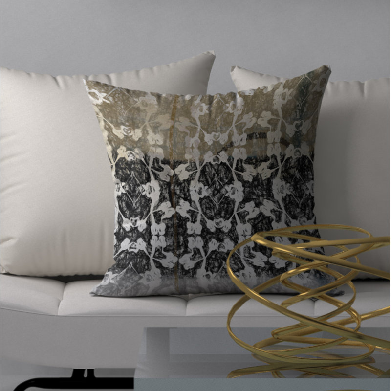 Abstract Reversible Throw Pillow, 20" x 20"
