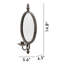 Porte-bougie en métal antique avec applique murale