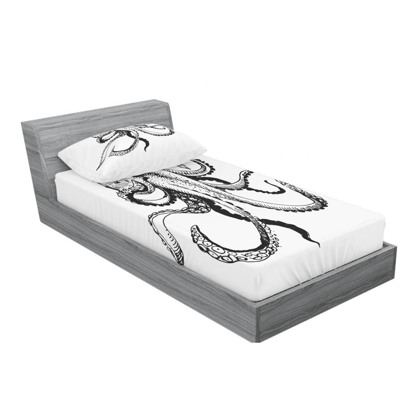 Microfiber Sheet Set, Twin XL Sheet Set with Fitted Sheet