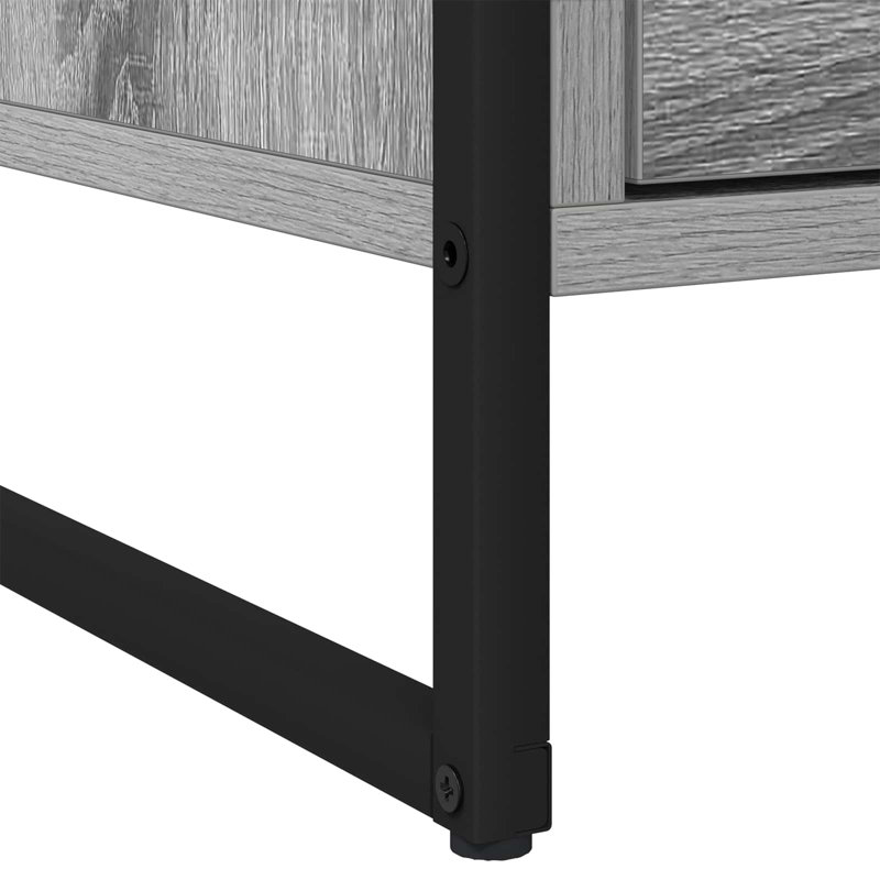 50cm W Manufactured Wood Bedside Table, Grey Sonoma