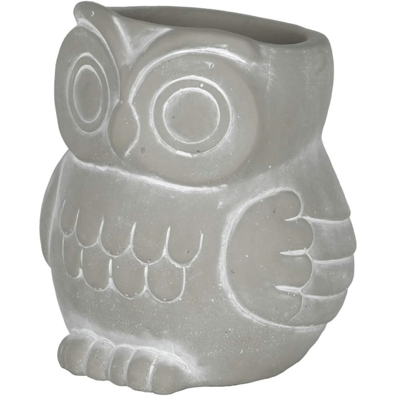 Gazim Statue Planter, 4.5" H x 4.5" W x 4" D, Gray