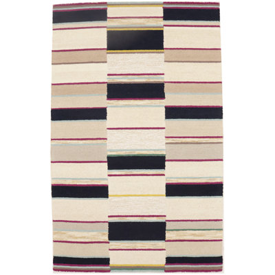 Tapis moderne multicolore touffeté à la main Mishaila