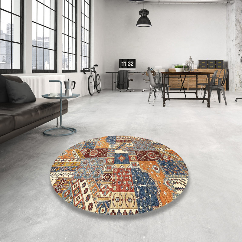 Abstract Indoor Rug, Round 3'