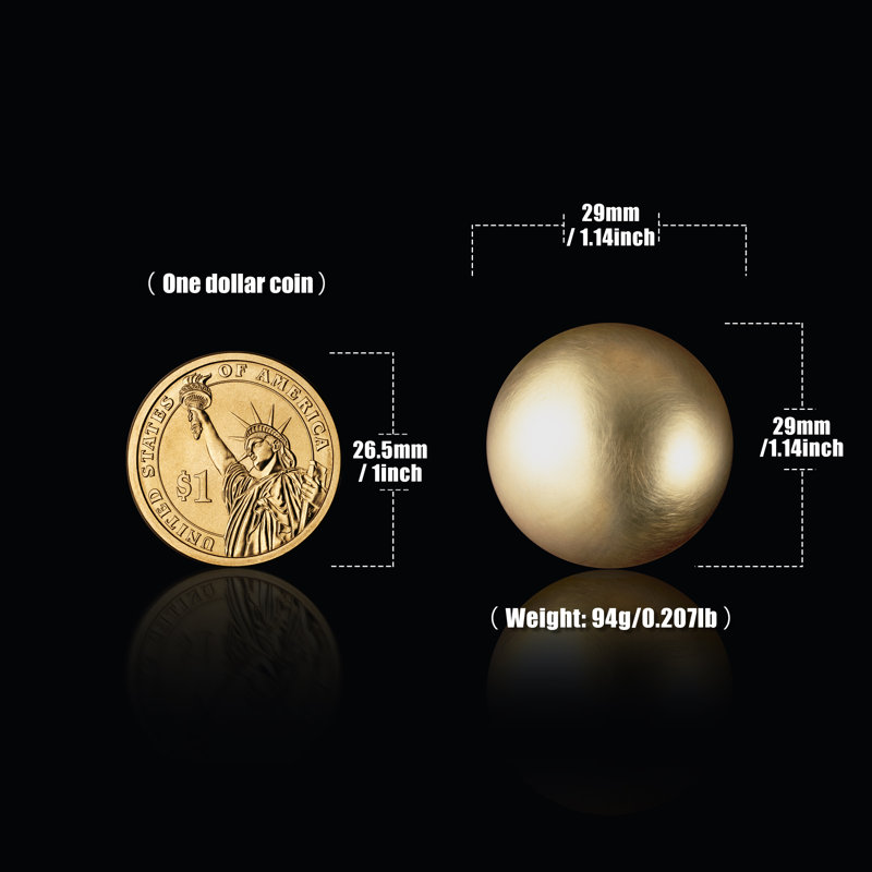 Poignée ronde unie, Bronze champagne, 1.14"