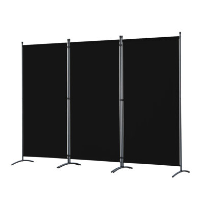 243 cm W x 169 cm H 3 - Panel Folding Room Divider