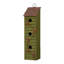 Maison d'oiseaux de jardin en bois massif patiné à trois étages Basti-1043236662