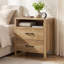 Table de chevet 2 tiroirs 23,2 po avec rangement-1767078430