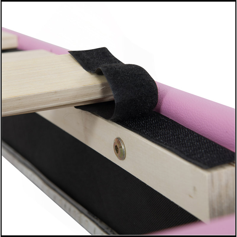 Structure de lit double pleine grandeur avec lumières DEL, lit princesse rembourré moderne avec tête de lit couronne, 2 tiroirs, rose et blanc