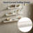  Scallop Floating Wall Shelf Set of 3, Wood Picture Ledge Shelves with Lip, Decorative Shabby Chic Wall Shelves for Nursery, Gallery, Bathroom & Living Room Decor-74533599-74533593