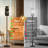 PeeNoke 68.5" Standing Floor Lamp Seamless Black Cats Beige Roses Foliage Black Dimmable Metal Pole Lamp with Linen Lampshade LED Bulb Included