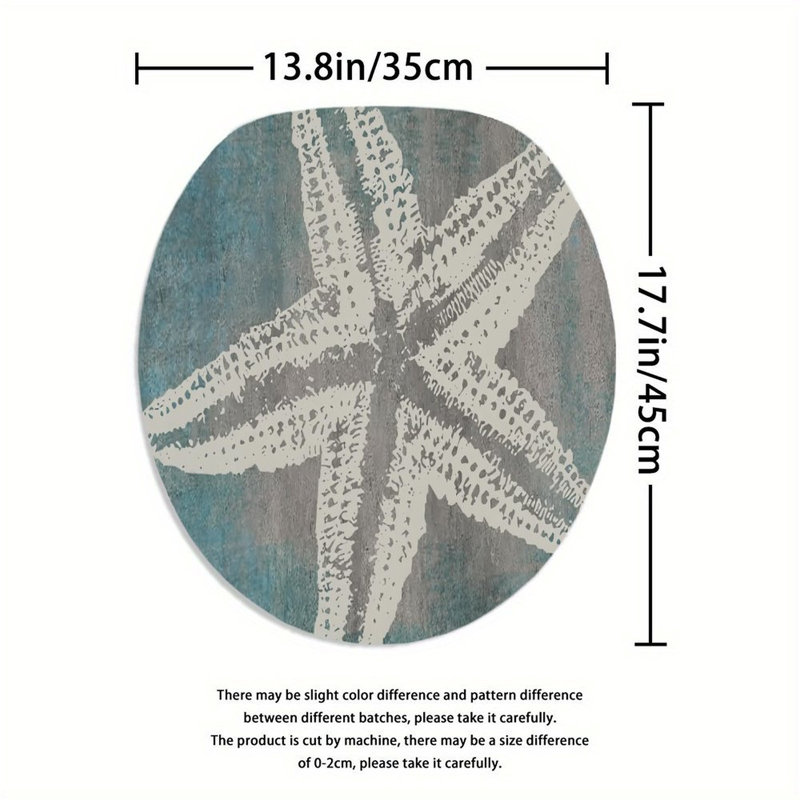 Weathered Starfish Bathroom Rug Kit 3 Pack