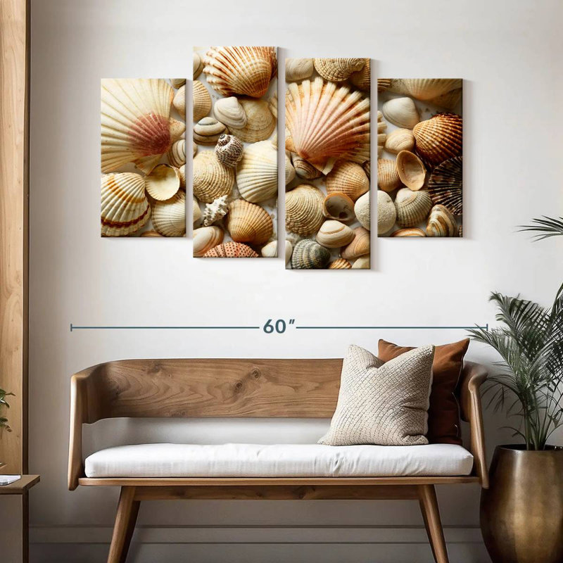 Aletra Various Seashells, 32" H x 52" W