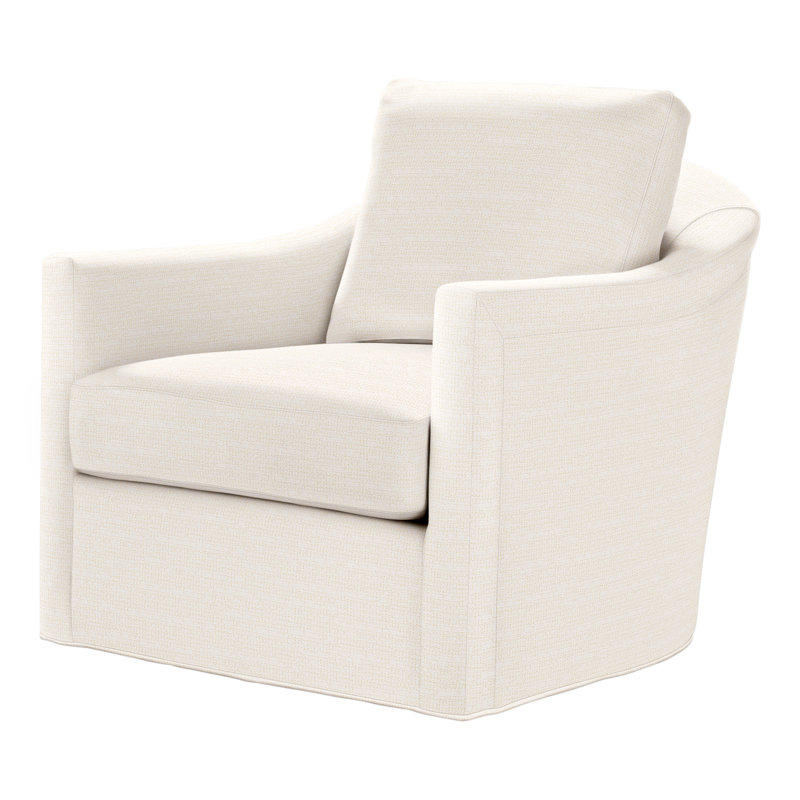 Catalina Swivel Armchair, Perigold In The Loop Sea Salt, Dune