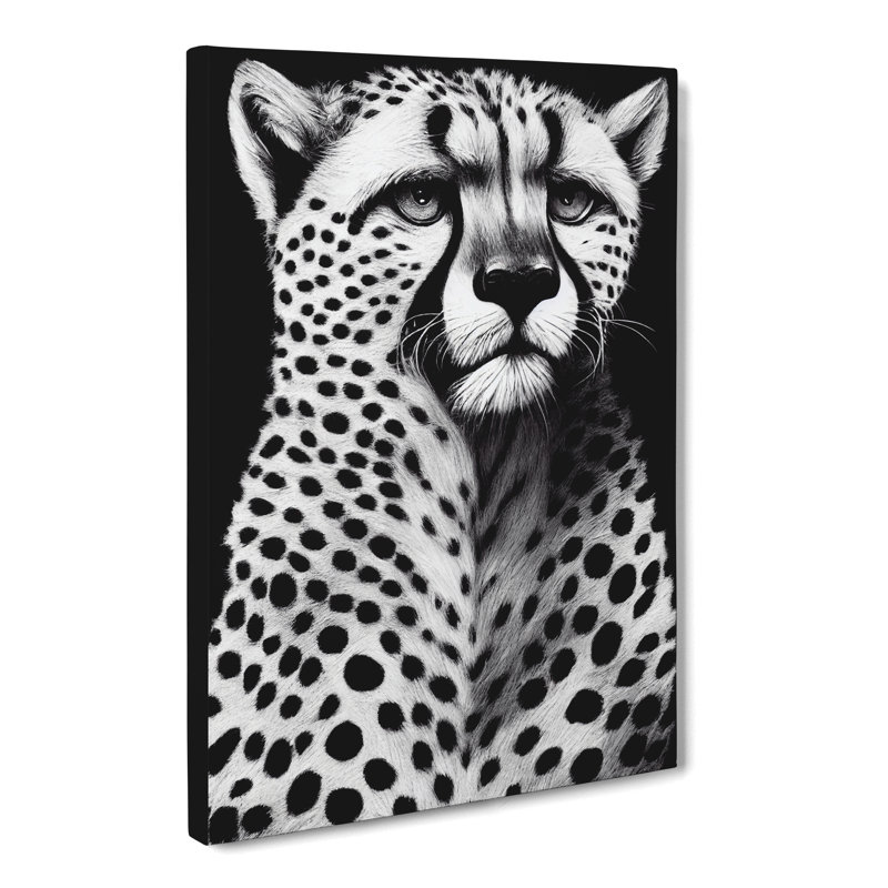 Cheetah Chalk - Wrapped Canvas, 60cm H x 40cm W x 3cm D