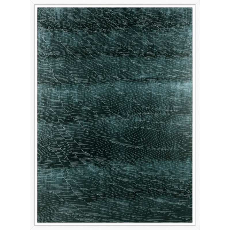 Opérette sarcelle, impression encadrée sur verre 1 pi