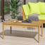 Table basse d'extérieur au design rustique