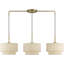 Luminaire suspendu cylindrique à 3 lumières DEL-91957452