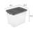 Sterilite 108 Qt Modular Stacker Box, Stackable Storage Bin, Lid, Heavy Duty Latches, Container
