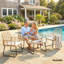 Outsunny 4 Piece Rattan Garden Furniture Set with Loveseat-1283885851