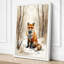Fox in Winter Scandinavian - Wrapped Canvas-465667730-465667736