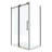 Kathey 48" W x 36" D Corner Semi-Framed Shower Enclosure