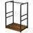 16.5" W Fireplace Firewood Log Holder Rack