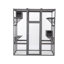 Très grande cage à chat - Gris