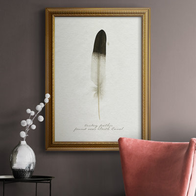 Toile encadrée Found Feather IV de qualité supérieure - prête à être accrochée
