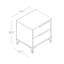Norcross 20" 2 Drawer Nightstand-1362446038