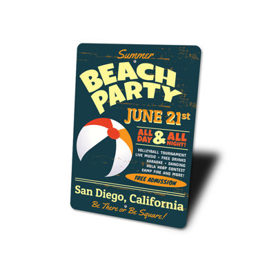 Favorite Beach Aluminum Sign