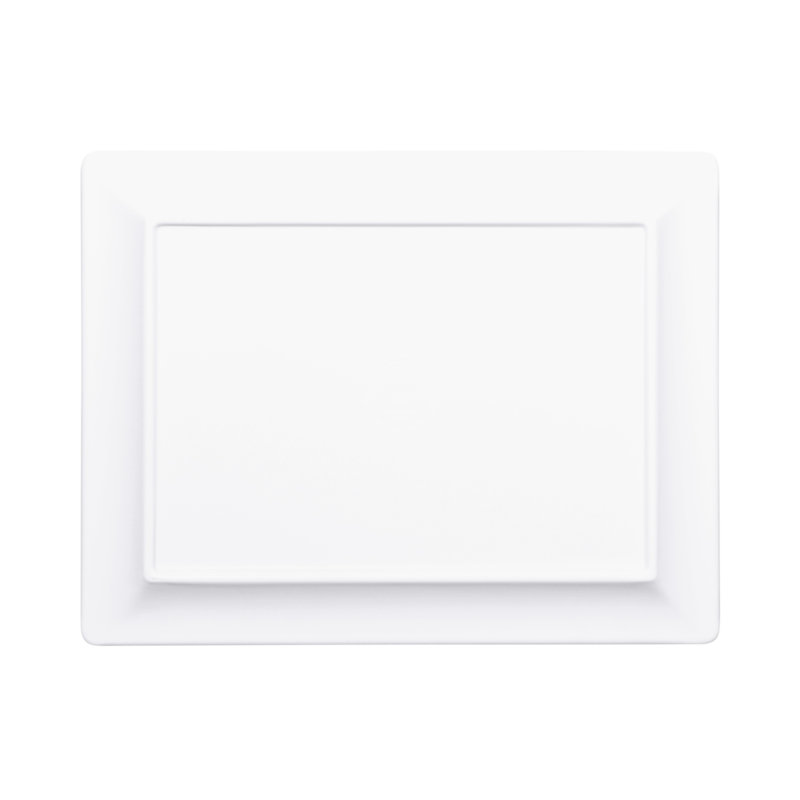 Plateau en mélamine, Blanc, H 0,75 po x l 10,5 po x P 8,75 po
